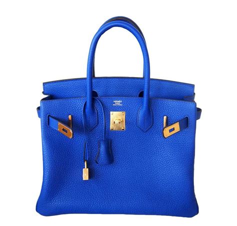 blue hermes birkin bag.